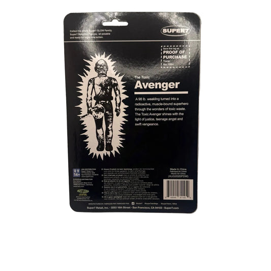 Super7 ReAction Toxic Avenger Glow-in-the-Dark Action Figure