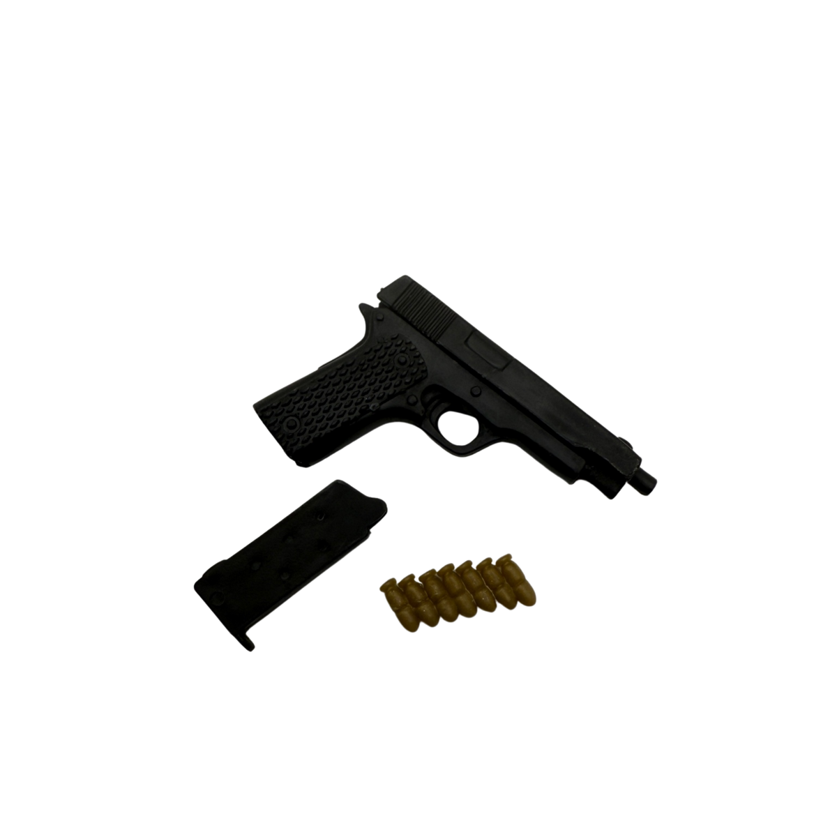 Black Pistol with Magazine & Rounds (1:6)