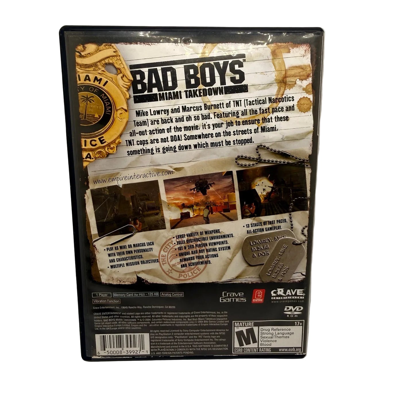 Bad Boys: Miami Takedown Sony PlayStation 2