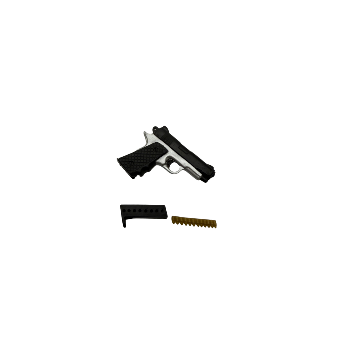 Two-Tone Pistol + Stock & Ammo Strip (1:6)