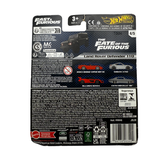 Hot Wheels Land Rover Defender 110 – Fast & Furious Series (4/5)