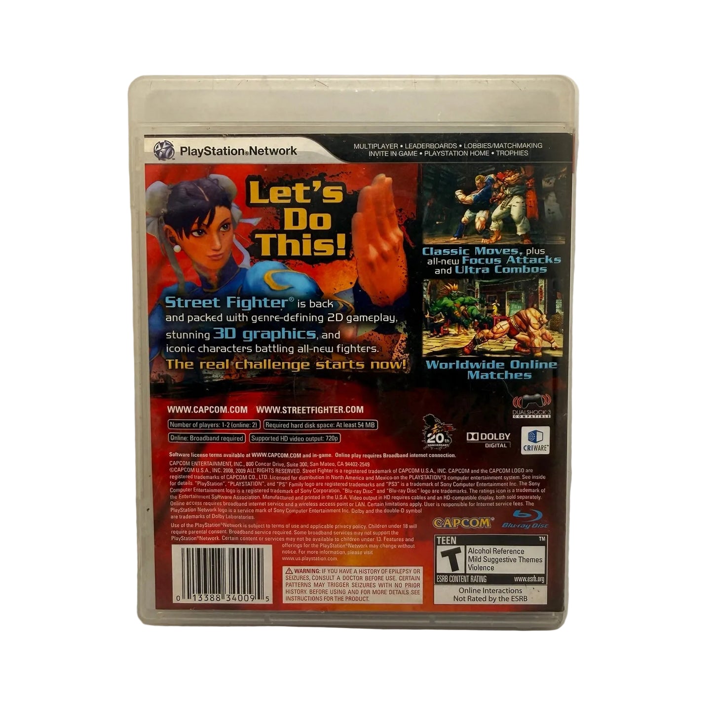 Street Fighter IV PS3 Game