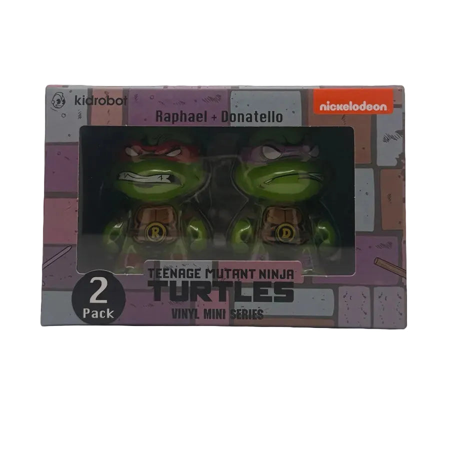 Kidrobot TMNT Raphael + Donatello 2-Pack Vinyl Mini Series Figures