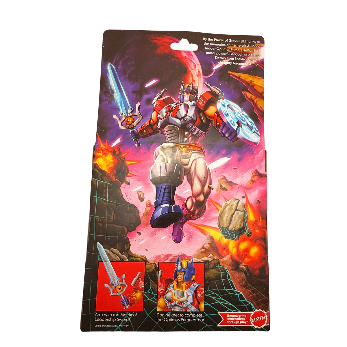 Masters of the Universe x Transformers Optimus Prime Armor He-Man