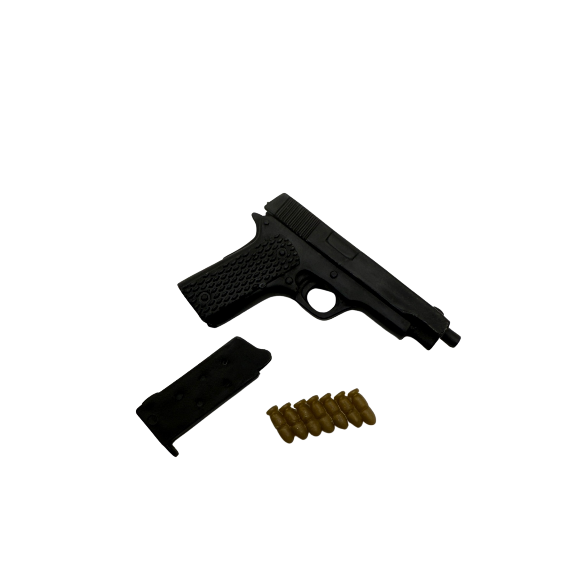 Black Pistol with Magazine & Rounds (1:6)
