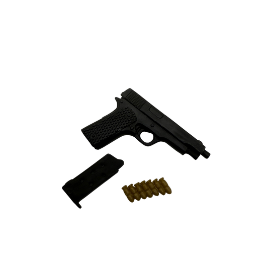 Black Pistol with Magazine & Rounds (1:6)