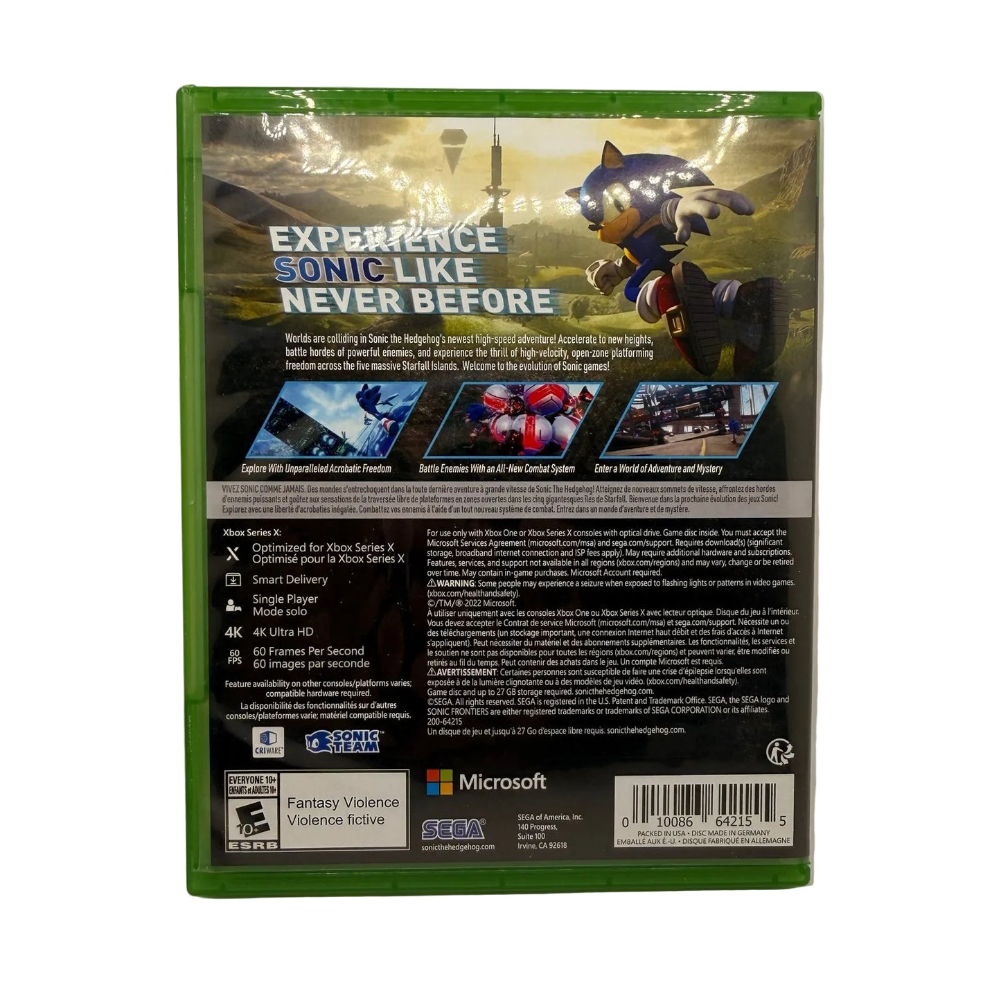 Sonic Frontiers Xbox Series X / Xbox One Game