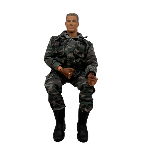 12" Soldier Figure – Blonde, Woodland Camo