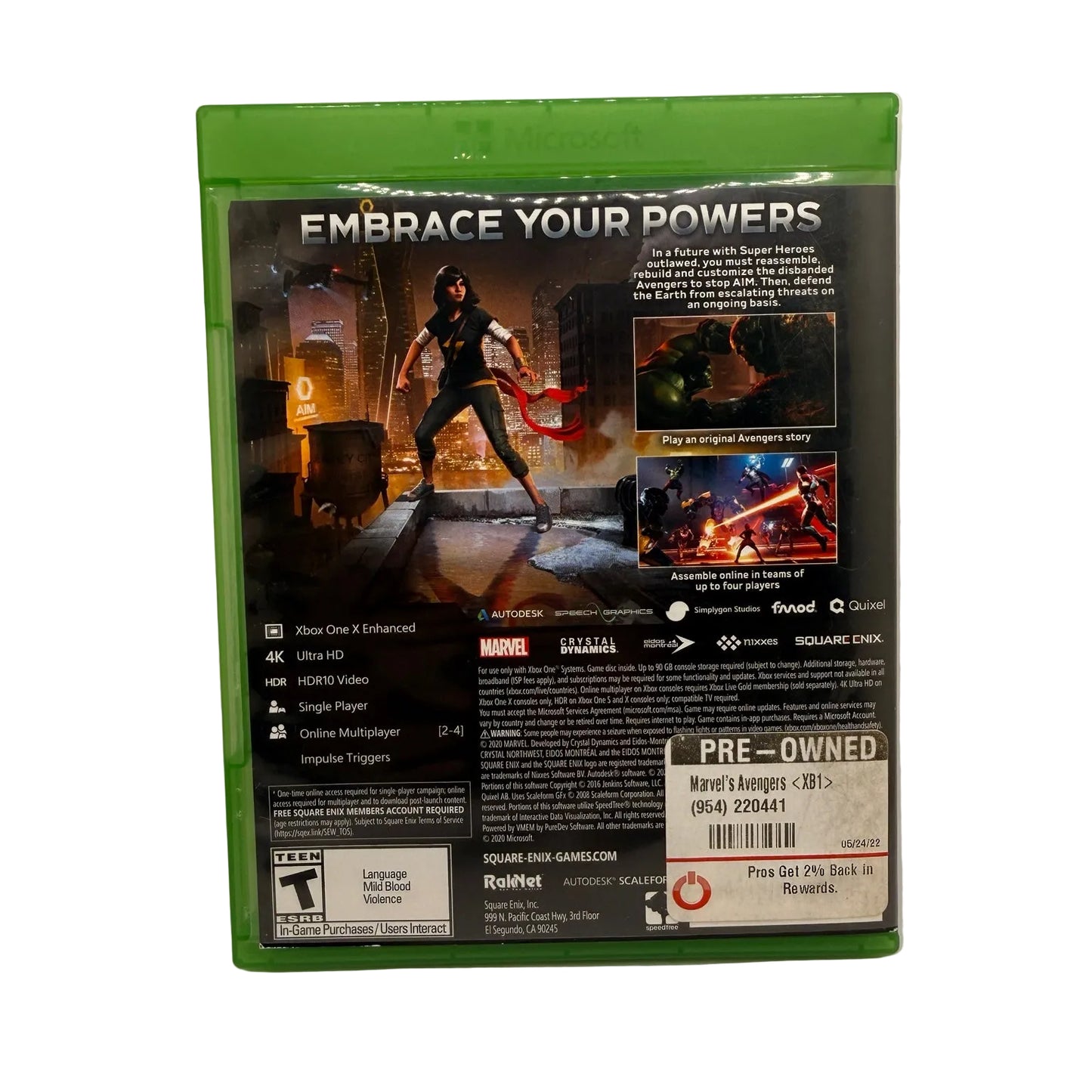 Marvel's Avengers Xbox One Game