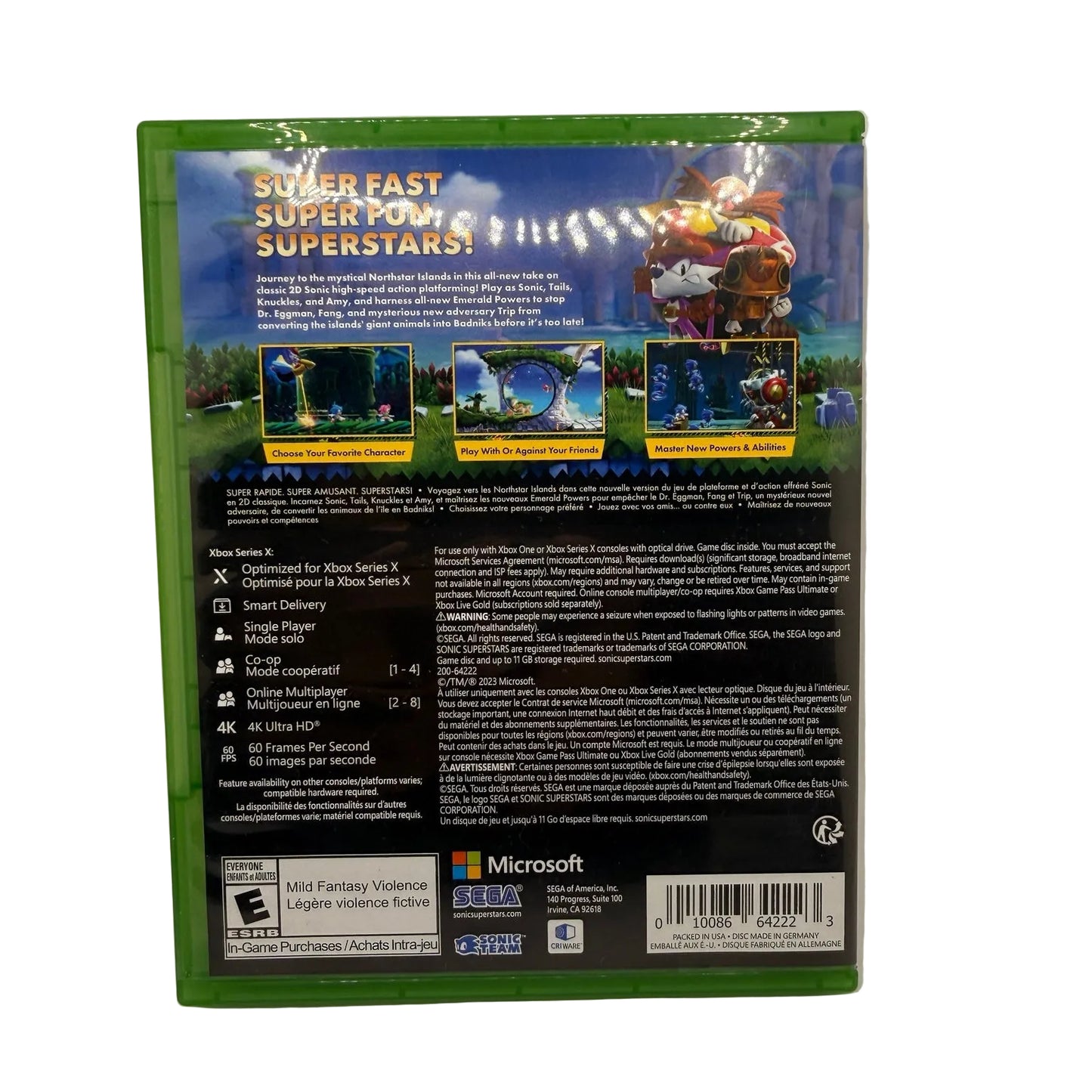 Sonic Superstars Xbox Series X / Xbox One Game