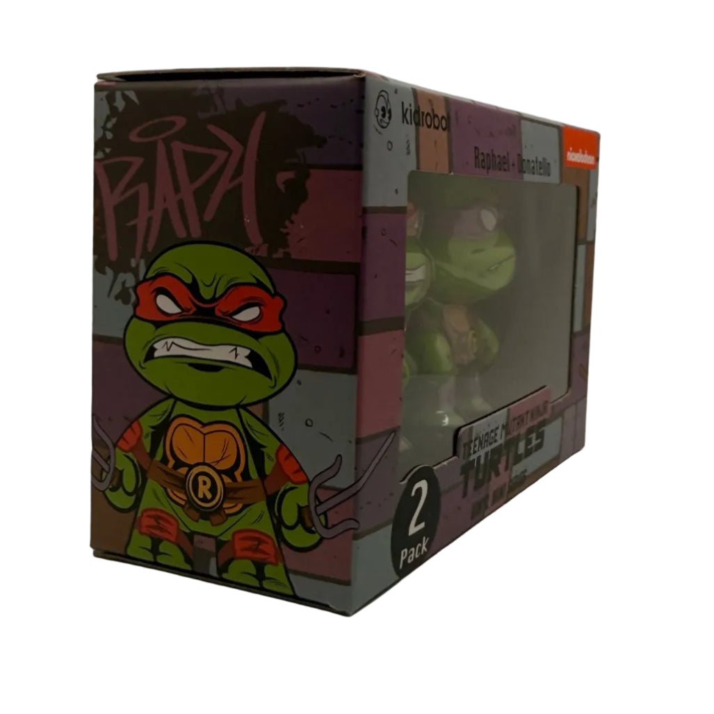 Kidrobot TMNT Raphael + Donatello 2-Pack Vinyl Mini Series Figures