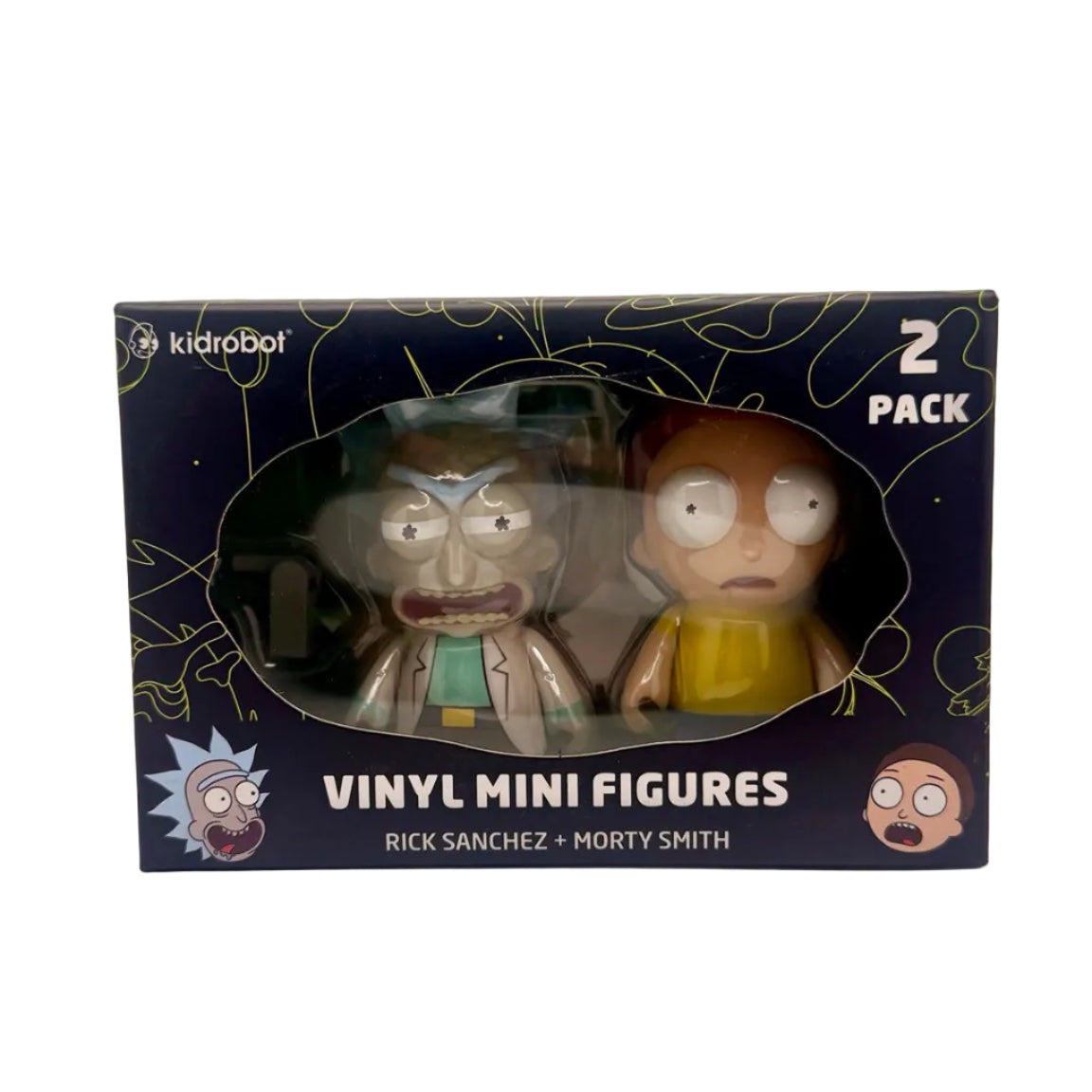 Kidrobot Rick and Morty Vinyl Mini Figures 2-Pack – Rick Sanchez & Morty Smith