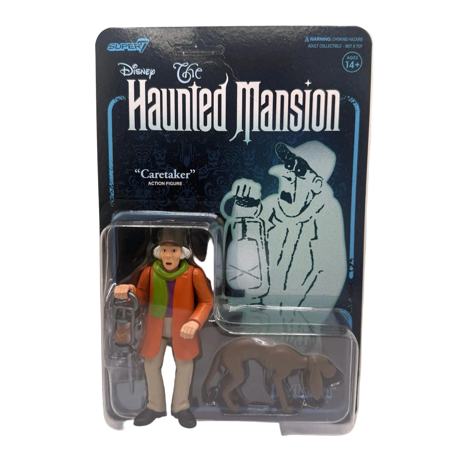 Super7 ReAction Disney The Haunted Mansion – The Caretaker with Dog