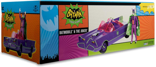 McFarlane Toys - DC Retro Batmobile & The Joker (Batman 66') 2pk, Gold Label, Amazon Exclusive