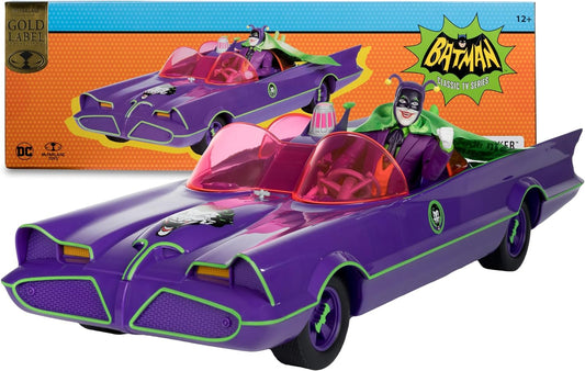 McFarlane Toys - DC Retro Batmobile & The Joker (Batman 66') 2pk, Gold Label, Amazon Exclusive