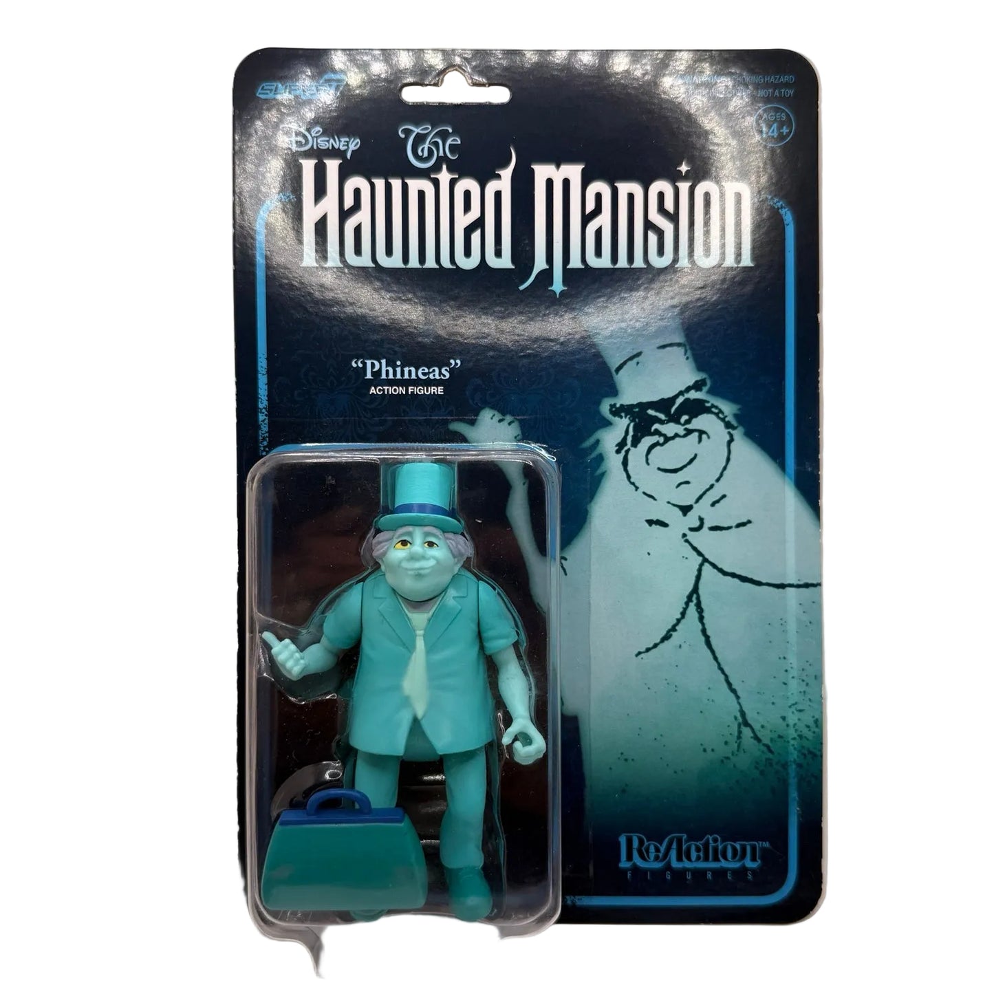 Super7 ReAction Disney The Haunted Mansion – Phineas Hitchhiking Ghost Figure