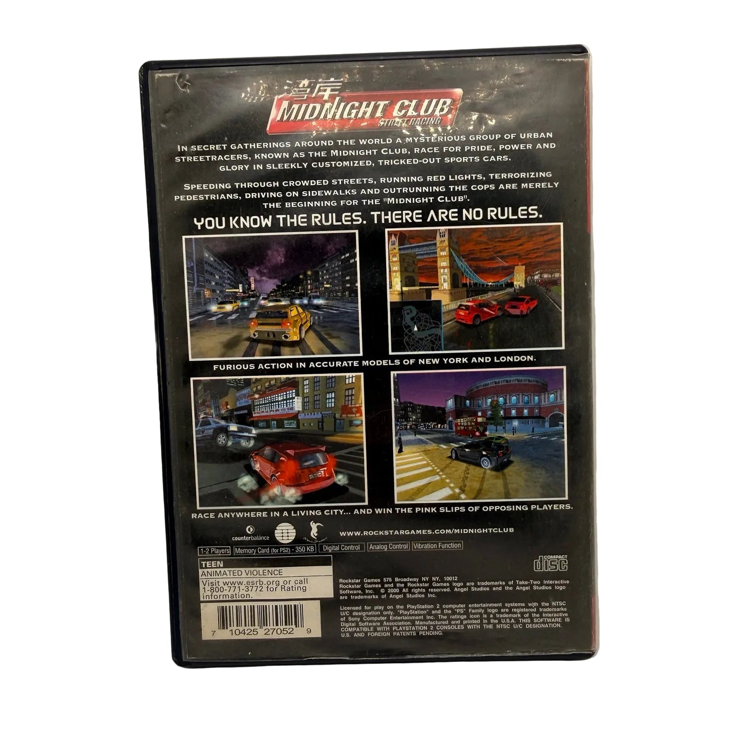 Midnight Club: Street Racing Greatest Hits PS2 Game