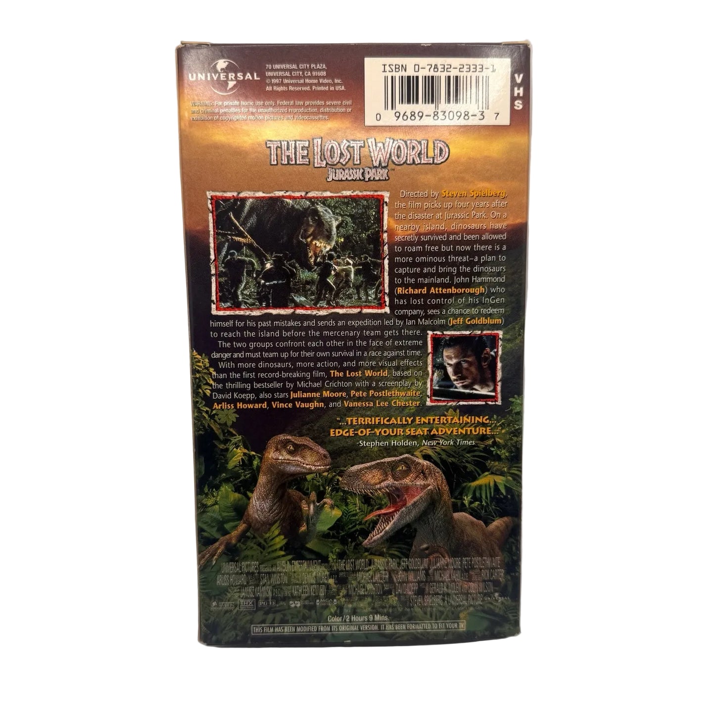 The Lost World: Jurassic Park VHS