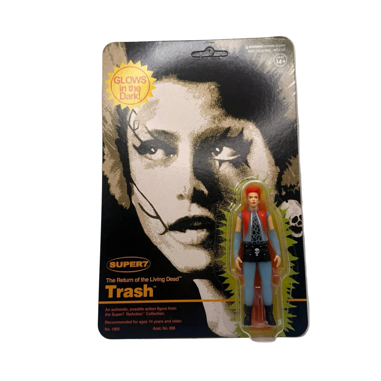 Super7 The Return of the Living Dead Trash Monster Glow ReAction 3.75" Action Figure