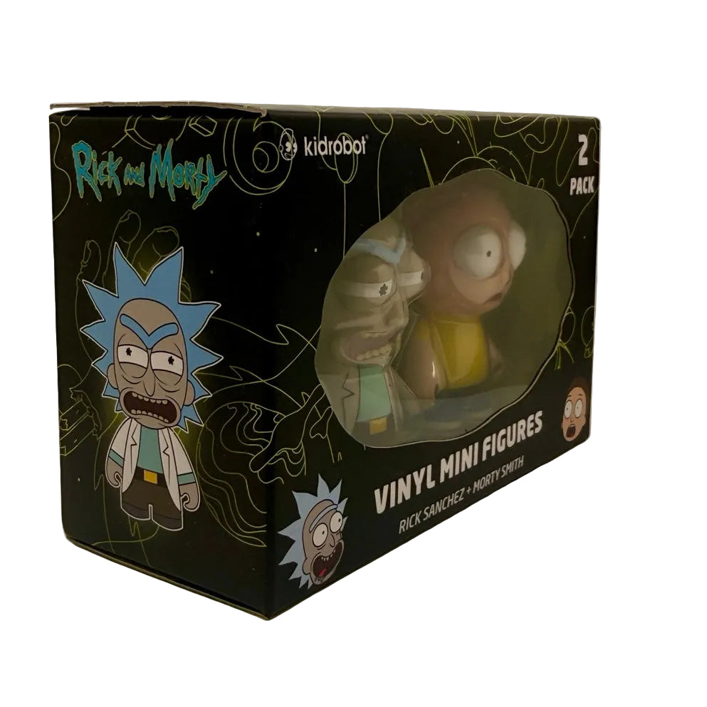 Kidrobot Rick and Morty Vinyl Mini Figures 2-Pack – Rick Sanchez & Morty Smith