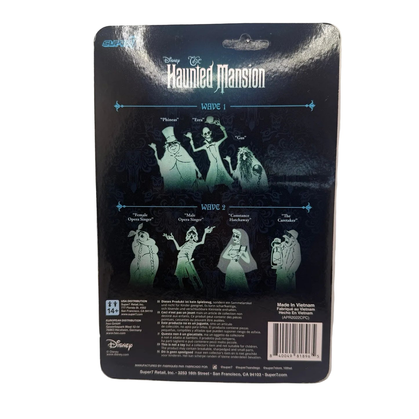 Super7 ReAction Disney The Haunted Mansion – The Caretaker with Dog