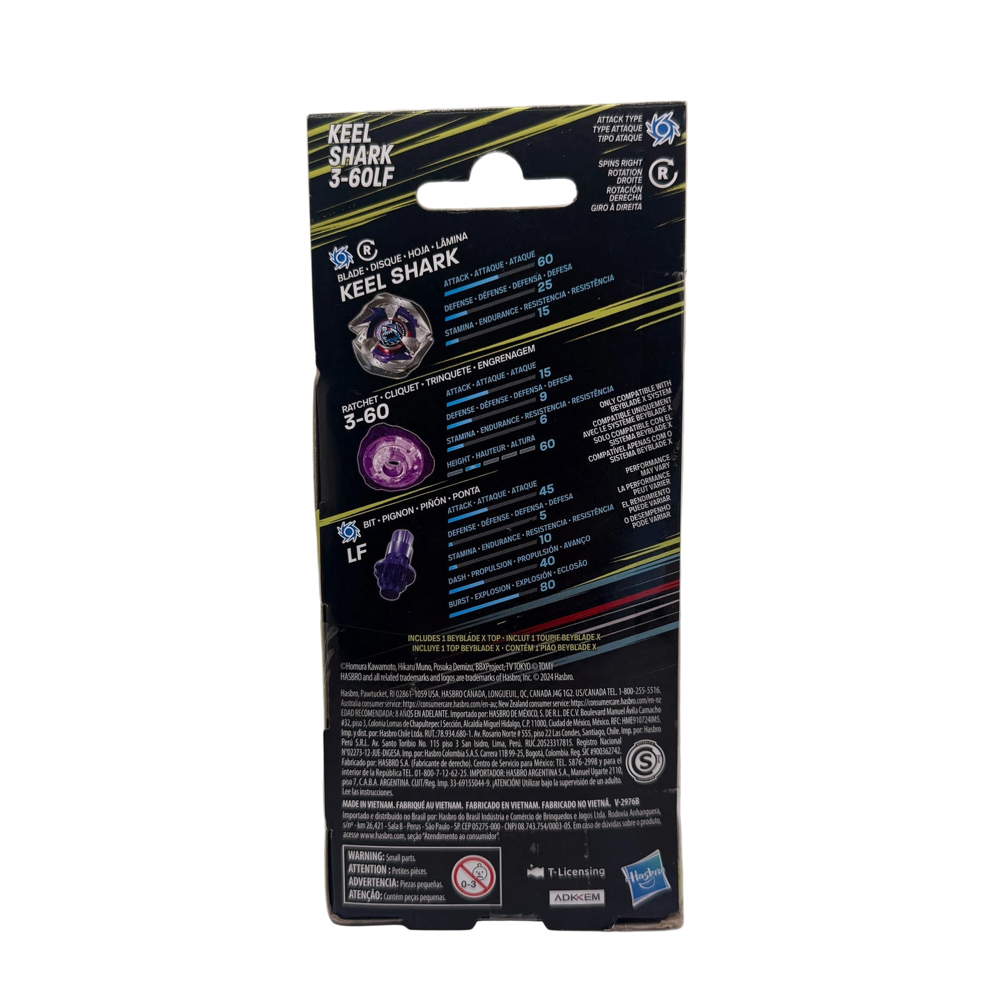 Beyblade X Keel Shark 3-60LF Attack Type