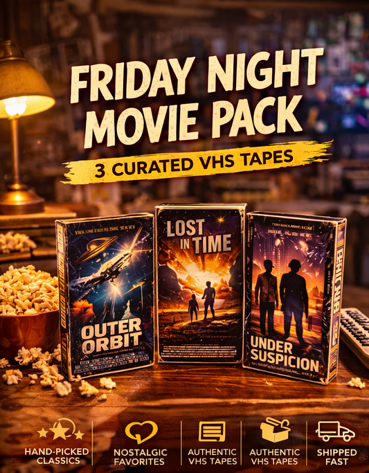 Friday Night Movie Pack – 3 Curated VHS Tapes