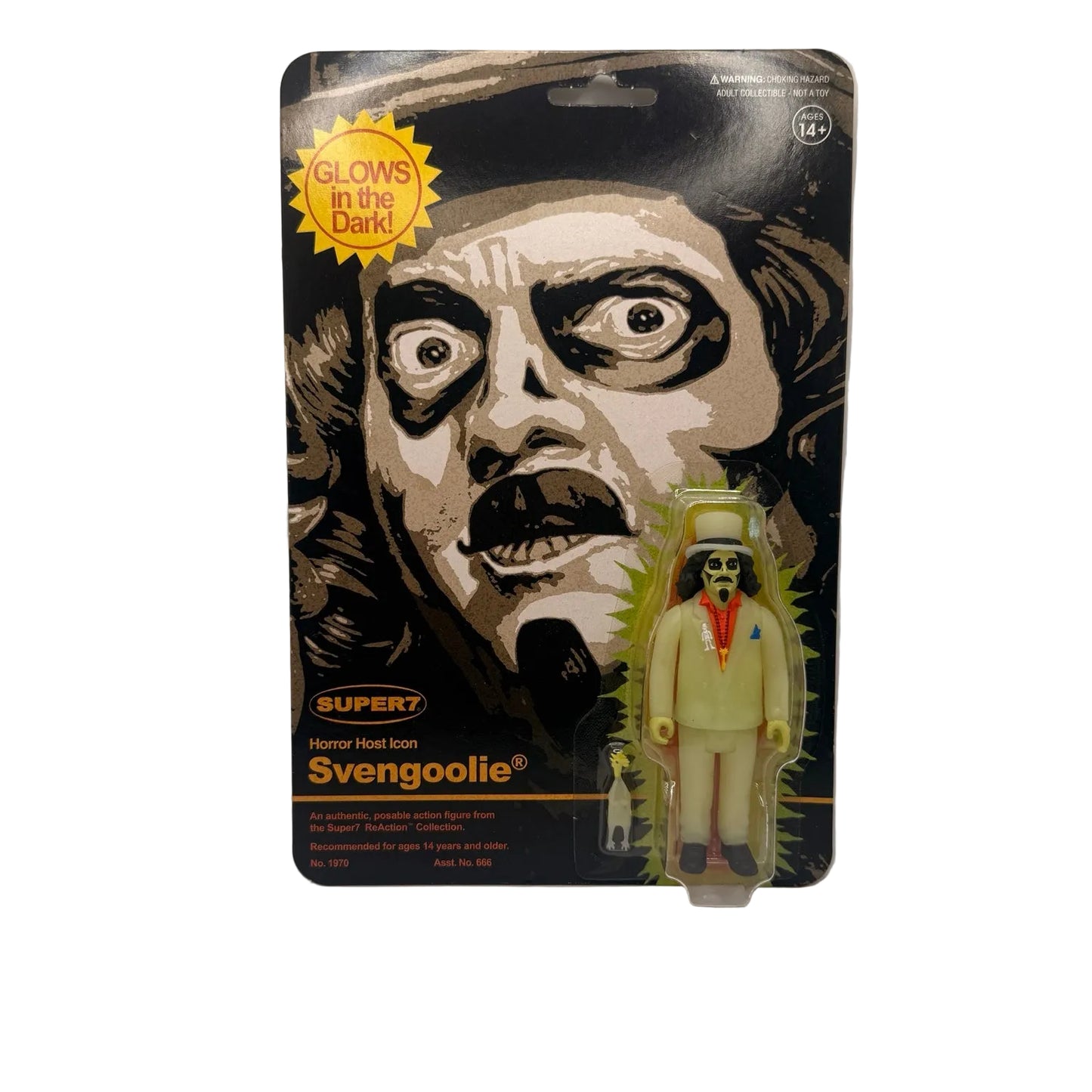 Super7 ReAction Svengoolie Glow-in-the-Dark Action Figure