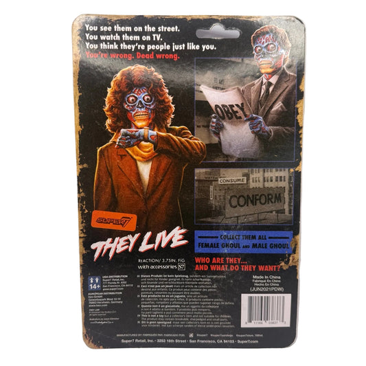 Super7 ReAction – They Live Male Ghoul 3.75" Action Figure