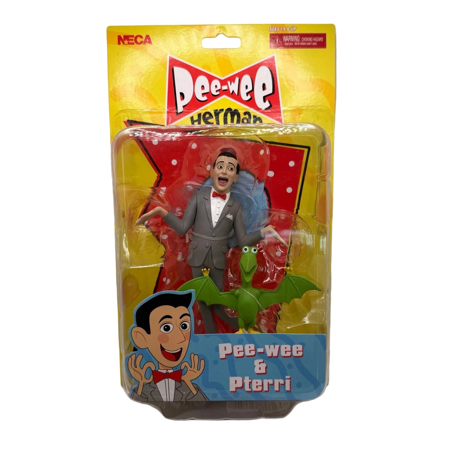 NECA Pee-wee Herman & Pterri Toony Classics Action Figure Set