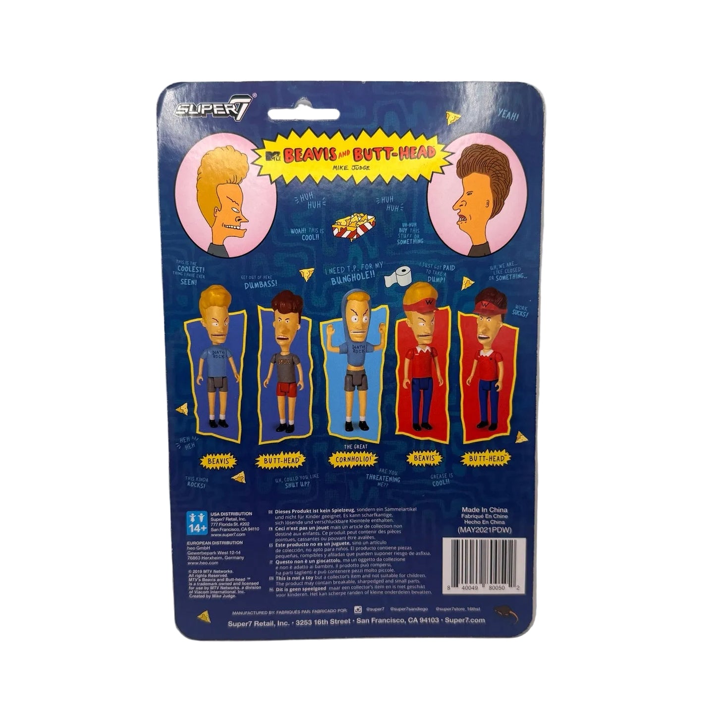 Super7 ReAction Beavis and Butt-Head Action Figure