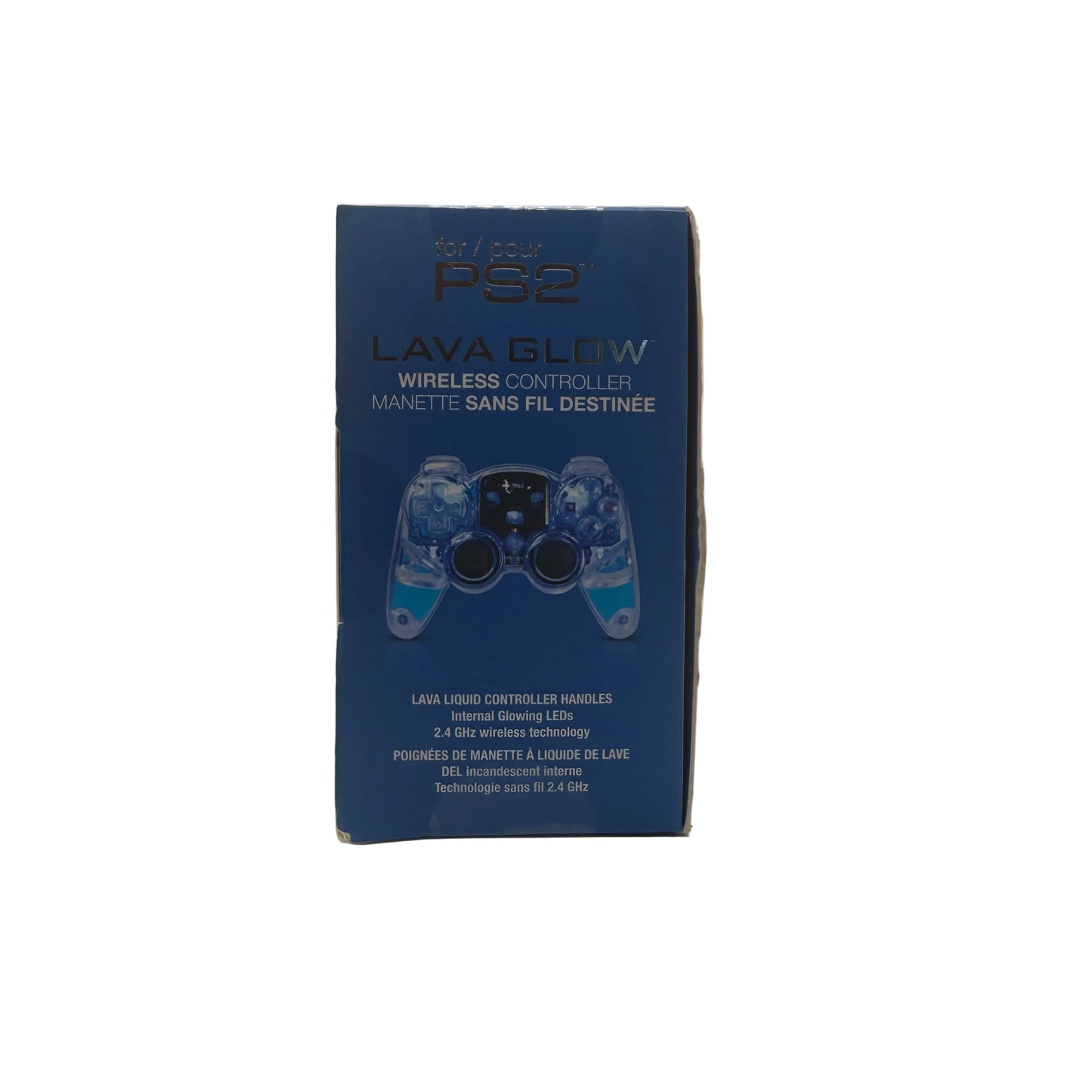 DreamGEAR Lava Glow Wireless Controller for PS2 – Clear/Blue